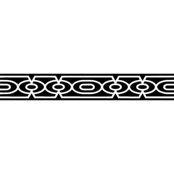 Geometric Black White Border Elegant Minimalist Pattern vector