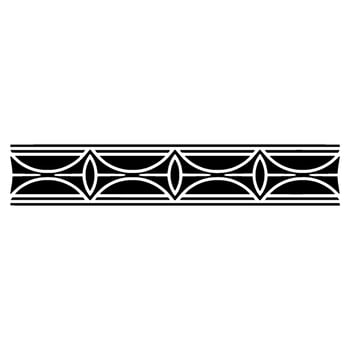 Geometric Black and White Band Element on a Gradient Background vector