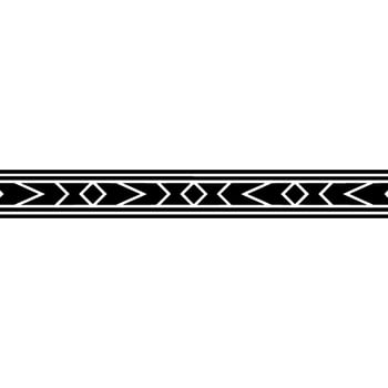 Abstract Geometric Border, Minimalist Decorative , Black White vector