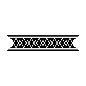 Geometric Diamond Patterned Decorative Border, Illustration vector