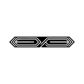 Minimalist Geometric Black White Pattern on Gray Background vector