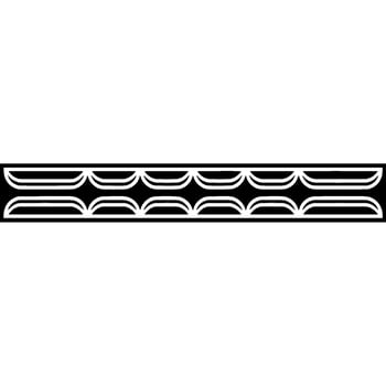 Minimalist Geometric Border, Black and White Pattern - Element vector