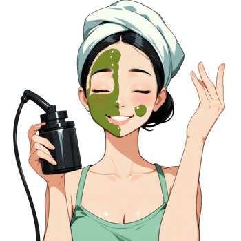 Skin Health Treatment With Facial Steamer png