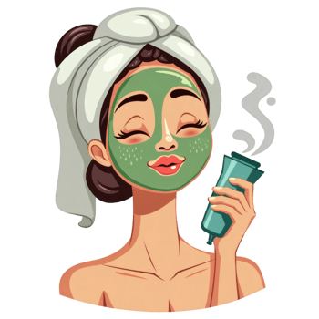 Facial Clay Treatment With Steam png