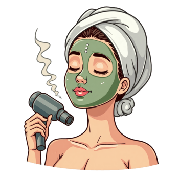 Facial Steam Relaxation With Mask png