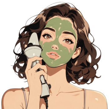 Clay Mask Spa Day Illustration png