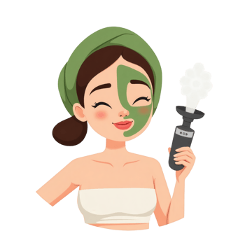 Skincare Clip Art Woman With Mask png