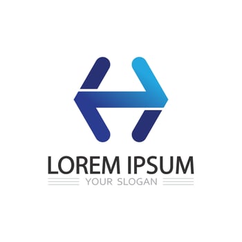 Creative Logo Design with Bold Letter H for Business Branding vector