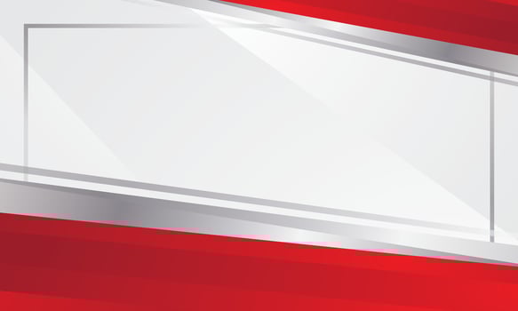 Modern red and white abstract background design vector