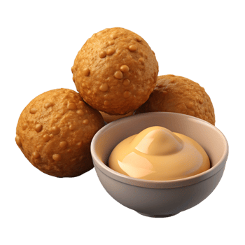 3D Cartoon of Falafel Balls png