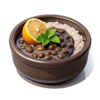 3D Cartoon of Brazilian Feijoada png