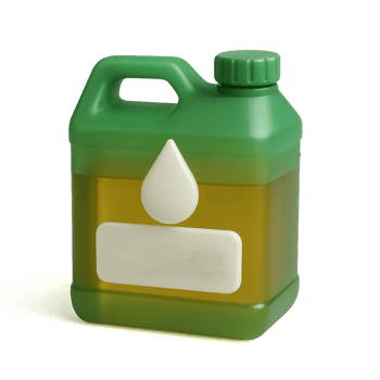 Simple 3D Render of Biofuel Container with Transparent Liquid png
