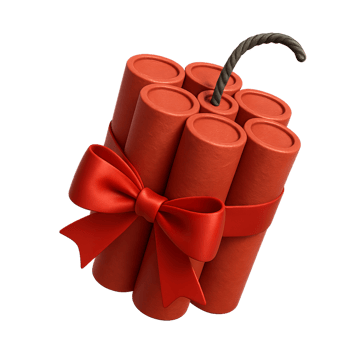 Colorful Firecracker Bundle with Ribbon and Fuse for Celebrations png