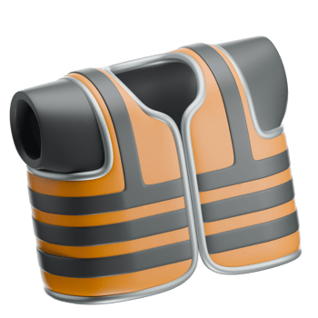 Safety Vest 3D Illustration png