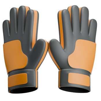 Welding Gloves 3D Illustration png