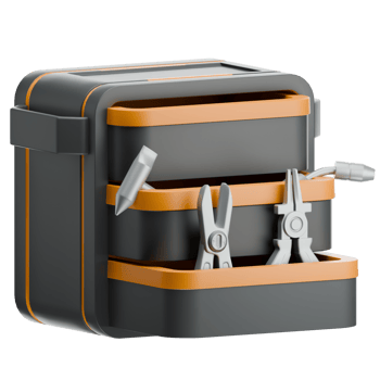 Welding Toolbox 3D Illustration png