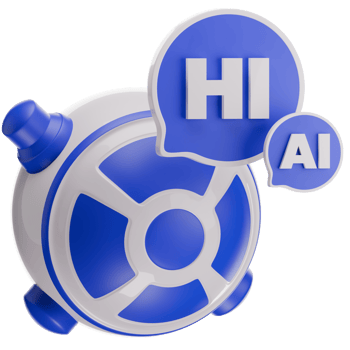 Robot AI 3D Illustration png