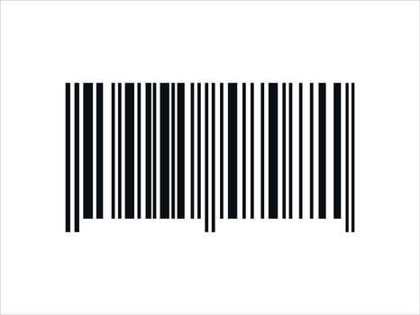 Barcode icon for smartphone, Apps. Barcode Sticker, Customers QR code, Simple Fake Barcode for Product. The symbol for scanning encrypted information. vector