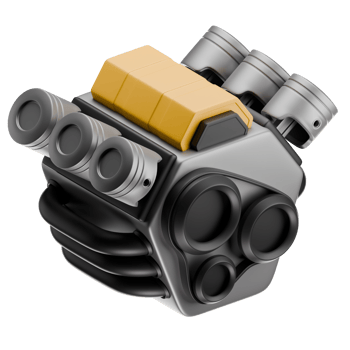 Car Engine 3D Illustration png