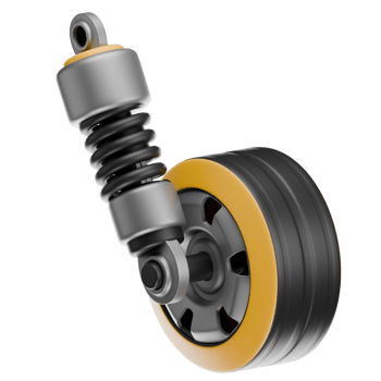 Car Suspension 3D Illustration png