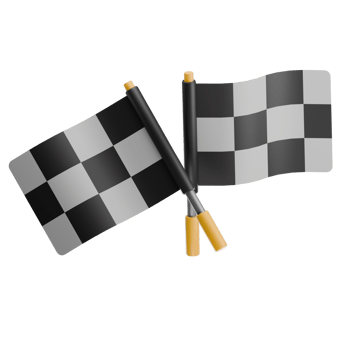 Racing Flag 3D Illustration png
