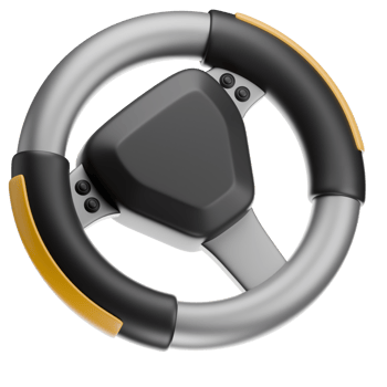 Steering 3D Illustration png