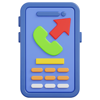 Outgoing Call 3D Illustration png