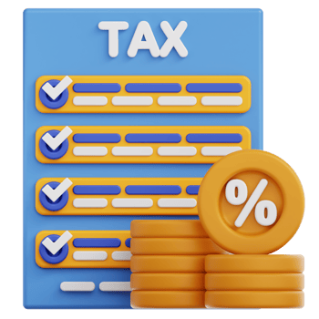Tax 3D Illustration png