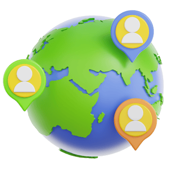 Network Global 3D Illustration png