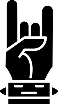 Maloik Hand Sign for Rock vector