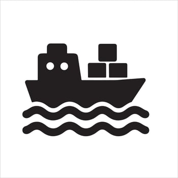 Detailed ship design illustration in cmyk and rgb vector