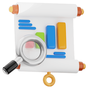 Business analyst 3d illustration. analytic presentation icon. png