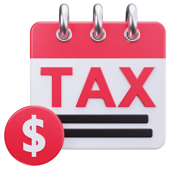 3D Icon Tax Deadline Calendar png