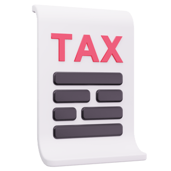 3D Icon Tax Roll Document png