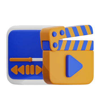 Multimedia 3d illustration. player icon. png