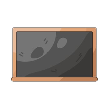 Empty Chalkboard for Classroom vector