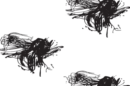 High-resolution abstract black ink splatter on white background. Ideal for grunge textures, graphic design, overlays, digital art, posters, and backgrounds. Perfect for edgy creative projects. vector