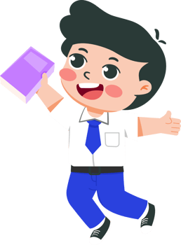 illustration of indonesian junior high school students holding books png