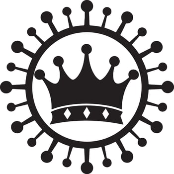 Corona Virus Silhouette Icon Design vector