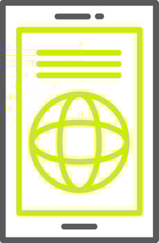 World NextGen Interface Symbol vector
