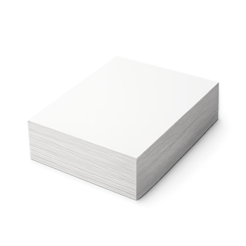 A Neat Stack of Blank White Printer Paper png