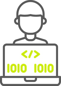 Programmer Dynamic UX Asset vector