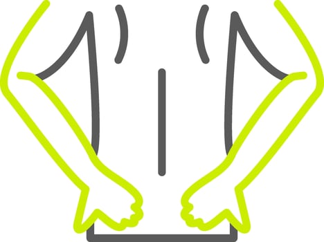 Back Streamlined Interface Symbol vector