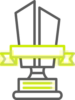 Trophy Cup Custom Interface Symbol vector