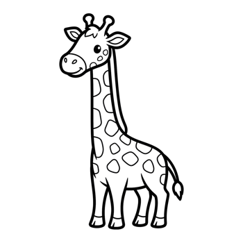 Giraffe illustration drawing cartoon png