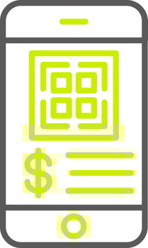 Cashless Payment Responsive UX Token vector