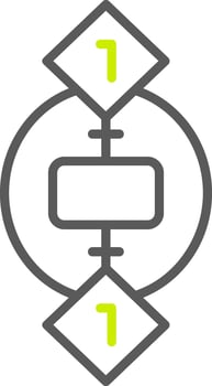 One To One Dynamic UI Symbol vector