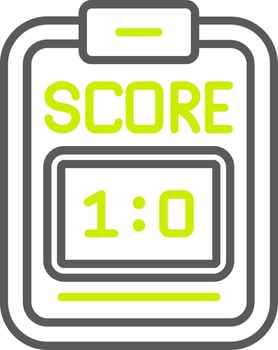 Scoreboard Soft Tone Graphic vector