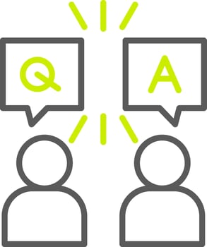Question And Answer Professional Line Mark vector