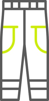 Long Pants Elegant Visual Mark vector